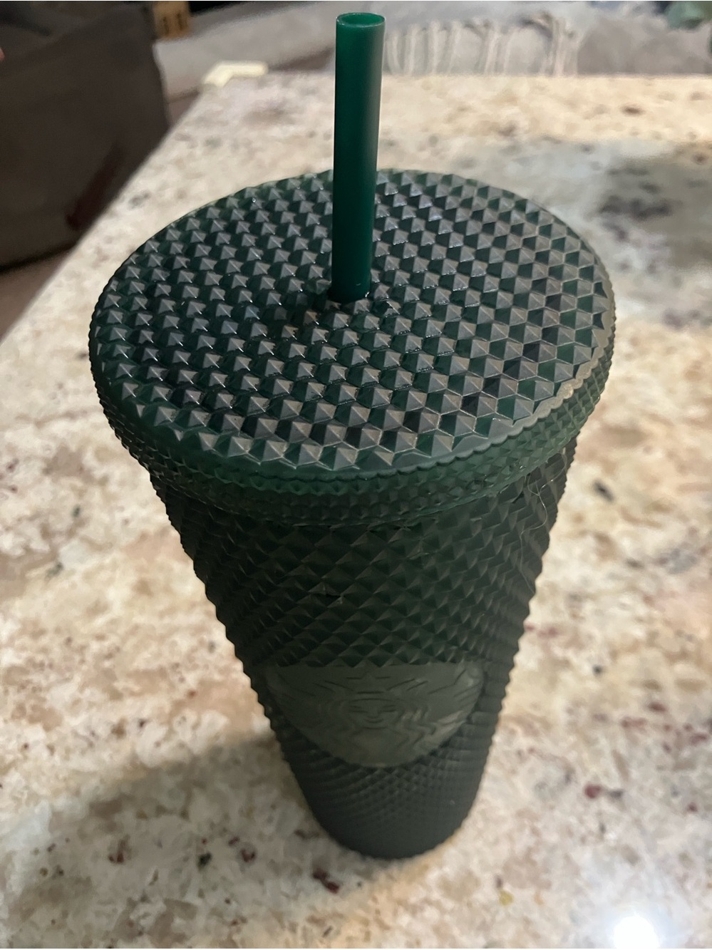 Starbucks Matte Forest Green Travel Tumbler with Textured Lid NWT